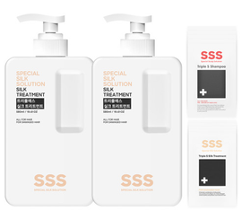 [Nasil_Family] SSS Silk Hair Treatment (580ml / 19.61oz) x 2EA _ Scalp care, Nutritional supply, Strengthening hair _ Made In Korea